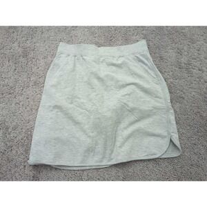 D & Co Denim + Company Skort Womens S Gray Pull On Cotton Blend Golf Athletic